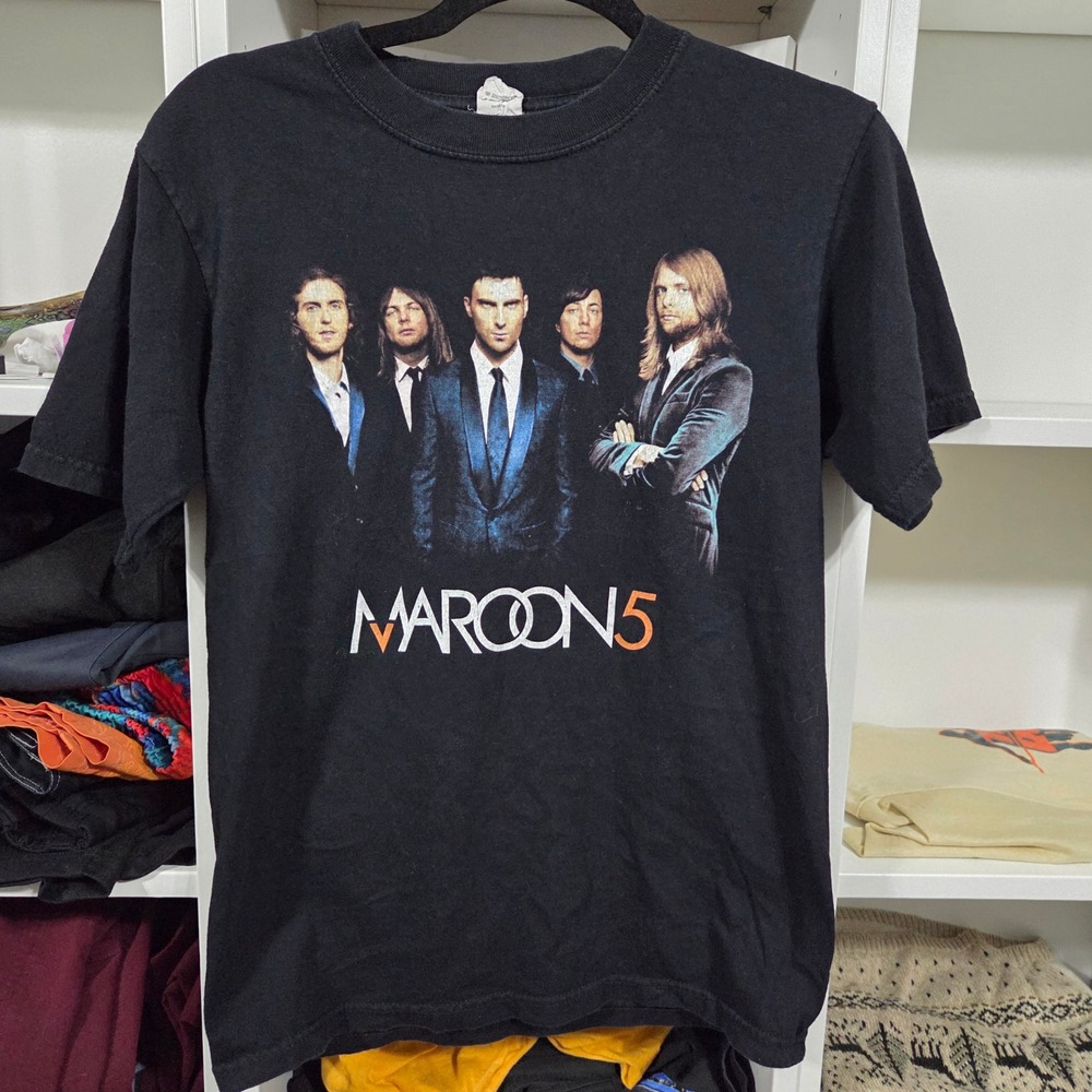 Maroon 5 2007 Tour Shirt Mens Small Black It Wont Be Soon Before Long Band Tee